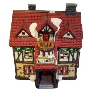 Vtg Christmas Traditions Alpine Village Collection Al's Bakery Light Cord